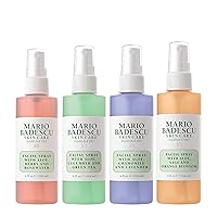 Facial Spray Collection with Rose Water, Cucumber, Lavender and Orange Blossom, Multi-Purpose Cooling and Hydrating Face Mist for All Skin Types, Dewy Finish