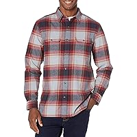 Amazon Aware Men's Regular-Fit Long-Sleeve Flannel Shirt