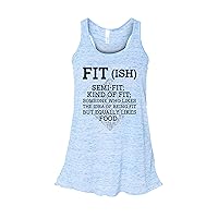 Funny Saying Womens Gym Tank Tops Fit-ish Definition Royaltee Workout Shirts