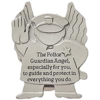 Cathedral Art, Silver, (Abbey & CA Gift) Angels at Work and Play Visor Clip, Policeman, (KVC618), One Size