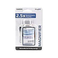 Carson MagRX 2.5x Power Clip-on Prescription Bottle Magnifier (RX-55)