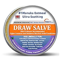 4 pack Manuka Honey Tea Tree Eczema Psoriasis Cream, Rosacea, Dermatitis, Heat Rash Ointment, Jock Itch, Hand Foot, Tinea Versicolor, Itchy Feet, Butt Anal Itch, Relief Itchy Treat, Dry Soothing Skin