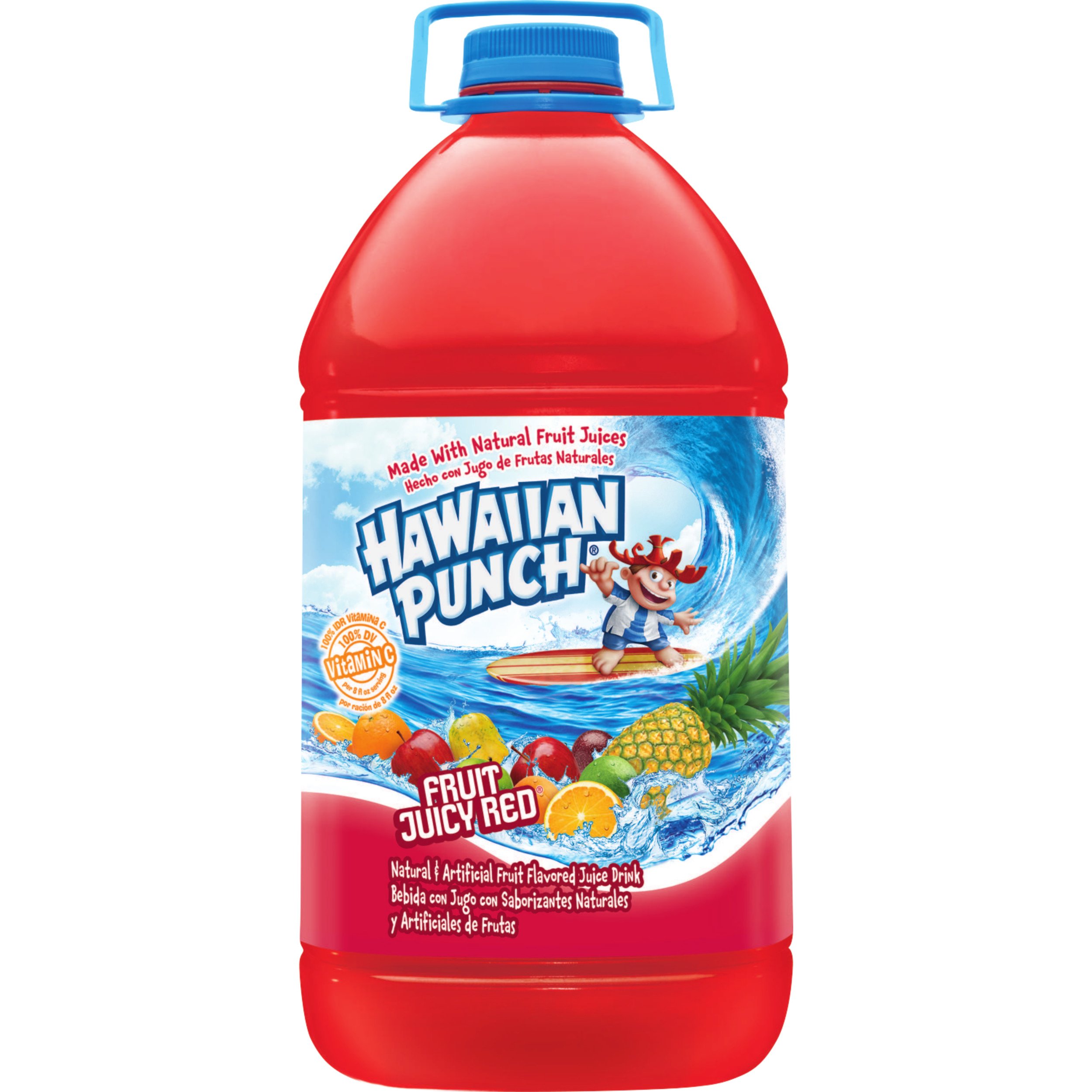 Hawaiian Punch Fruit Juicy Red, 1 Gallon Bottle (Pack of 4)