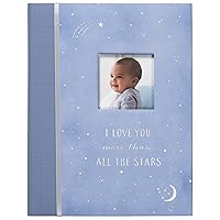 Carter's B2-16232 Blue All The Stars Gender Neutral Baby Memory Book for Newborns, 60 Pages
