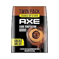 AXE Dual Action Body Spray Deodorant for Long Lasting Odor Protection Dark Temptation Body Spray Deodorant for Men Formulated Without Aluminum 4. 0 oz, Twin Pack AXE Dual Action Body Spray Deodorant for Long Lasting Odor Protection Dark Temptation Body Spray Deodorant for Men Formulated Without Aluminum 4. 0 oz, Twin Pack