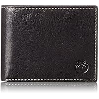 Timberland Men's Leather Passcase Trifold Wallet Hybrid