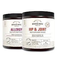 Rocco & Roxie Dog Glucosamine Hip and Joint & Allergy Relief Supplements Bundle