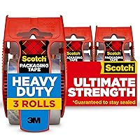 Scotch Heavy Duty Packaging Tape, 1.88 x 22.2 yd, Designed for Packing, Shipping and Mailing, Strong Seal on All Box Types, 1.5