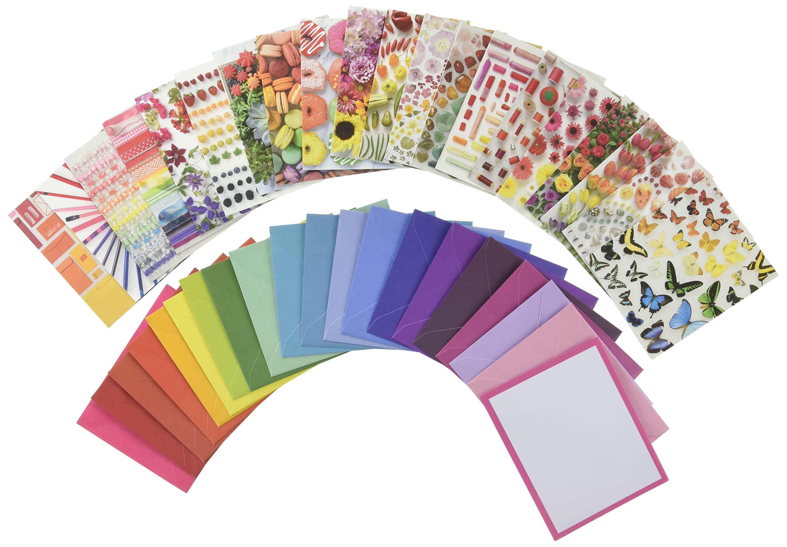 Encyclopedia of Rainbows Notes: 20 Different Notecards & Envelopes (Rainbow Cards, Colorful Blank Stationery)