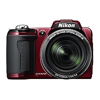 Nikon Coolpix L110 12.1MP Digital Camera with 15x Optical Vibration Reduction (VR) Zoom and 3.0-Inch LCD (Red)