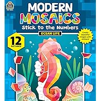 Teacher Created Resources Ocean Life Modern Mosaics Stick to The Numbers