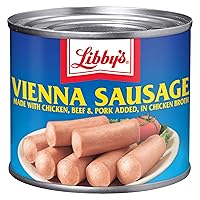 Vienna Sausage in Chicken Broth, Canned Sausage, 4.6 OZ (Pack of 24)