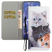 Phone Case for Samsung Galaxy A13 5G Wallet Case Flip Leather Case with Card Holder Kickstand Magnetic Shockproof Protective Cover for Galaxy A13 5G Cute cat XCCH5