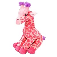 Wild Republic Giraffe Plush, Stuffed Animal, Plush Toy, Gifts for Kids, Pink, Cuddlekins 12 Inches