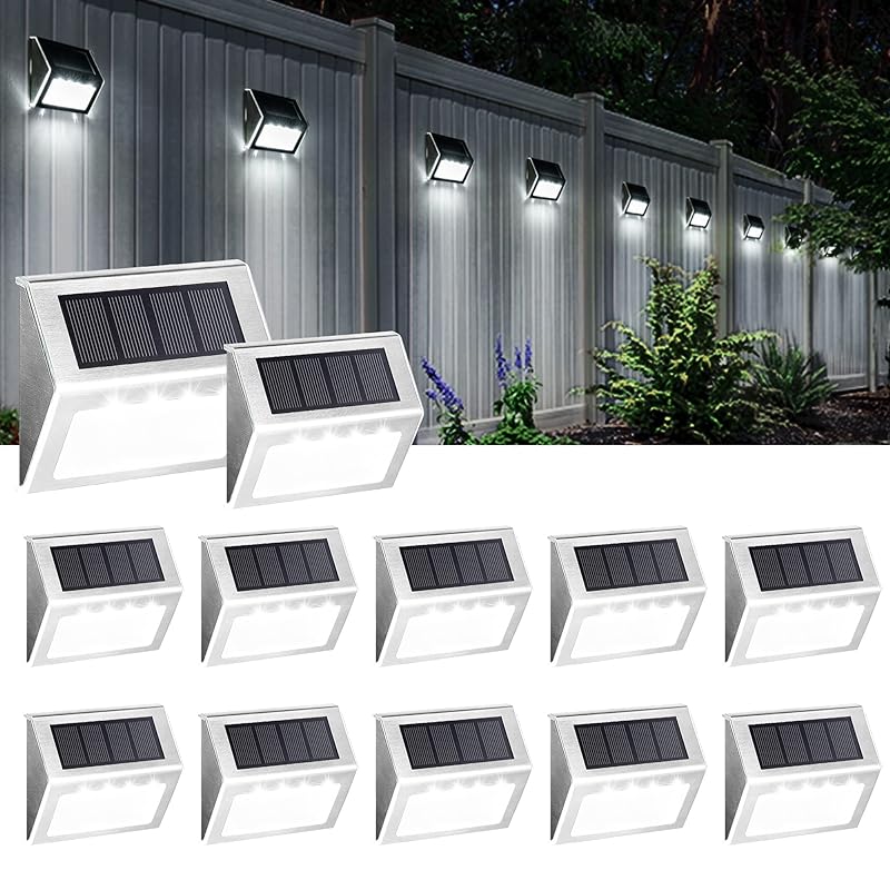 Mua SOLPEX Solar Step Lights, 12 Pack Stair Lights, Outdoor Fence Lighting, Solar  Powered Deck Lights Waterproof LEDs for Stairway Patio Porch Pathway  Walkway Garden (Cold White) trên Amazon Mỹ chính
