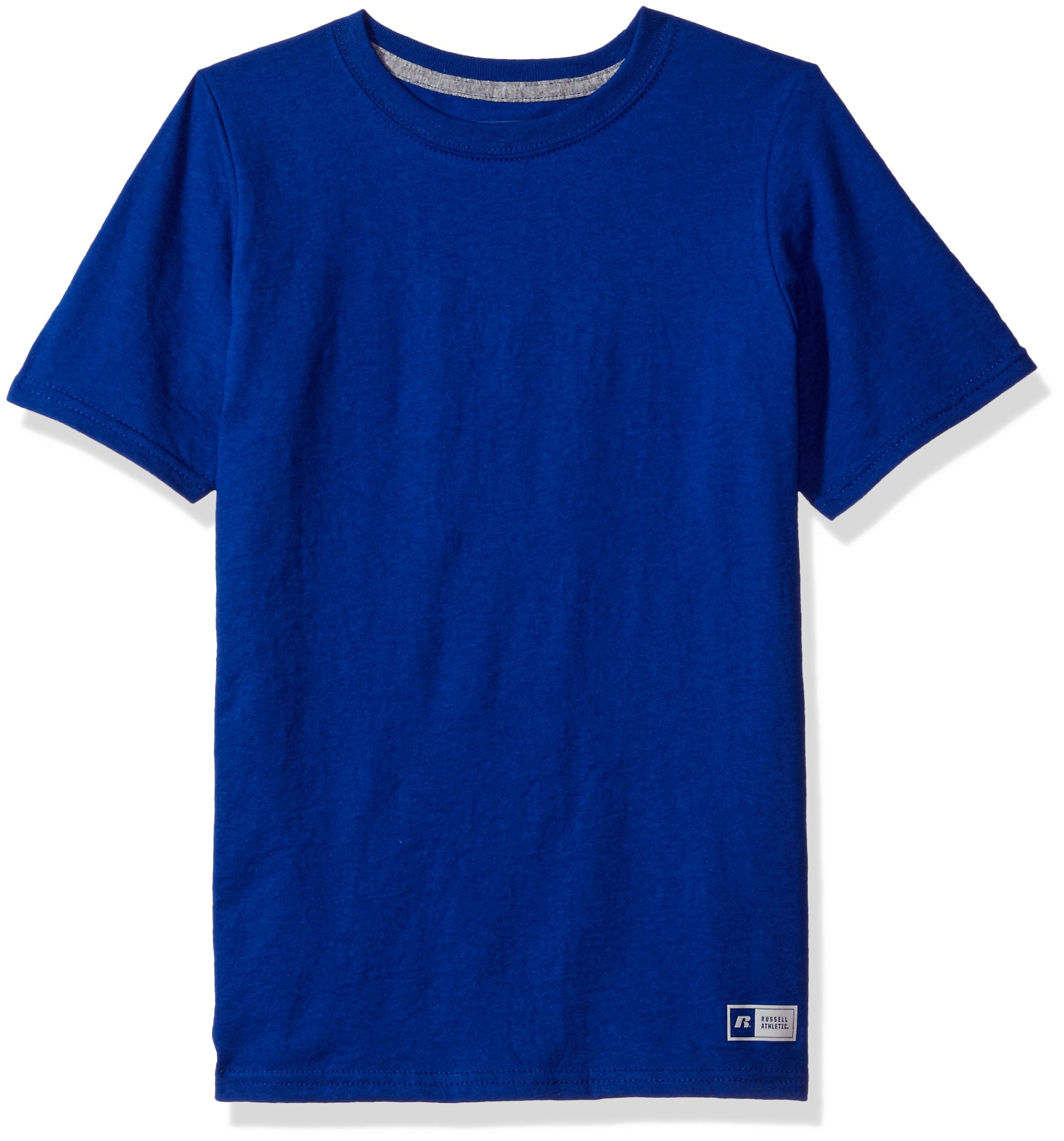 Russell Athletic Boys' Big Performance Cotton Short Sleeve T-Shirt, Royal, Small