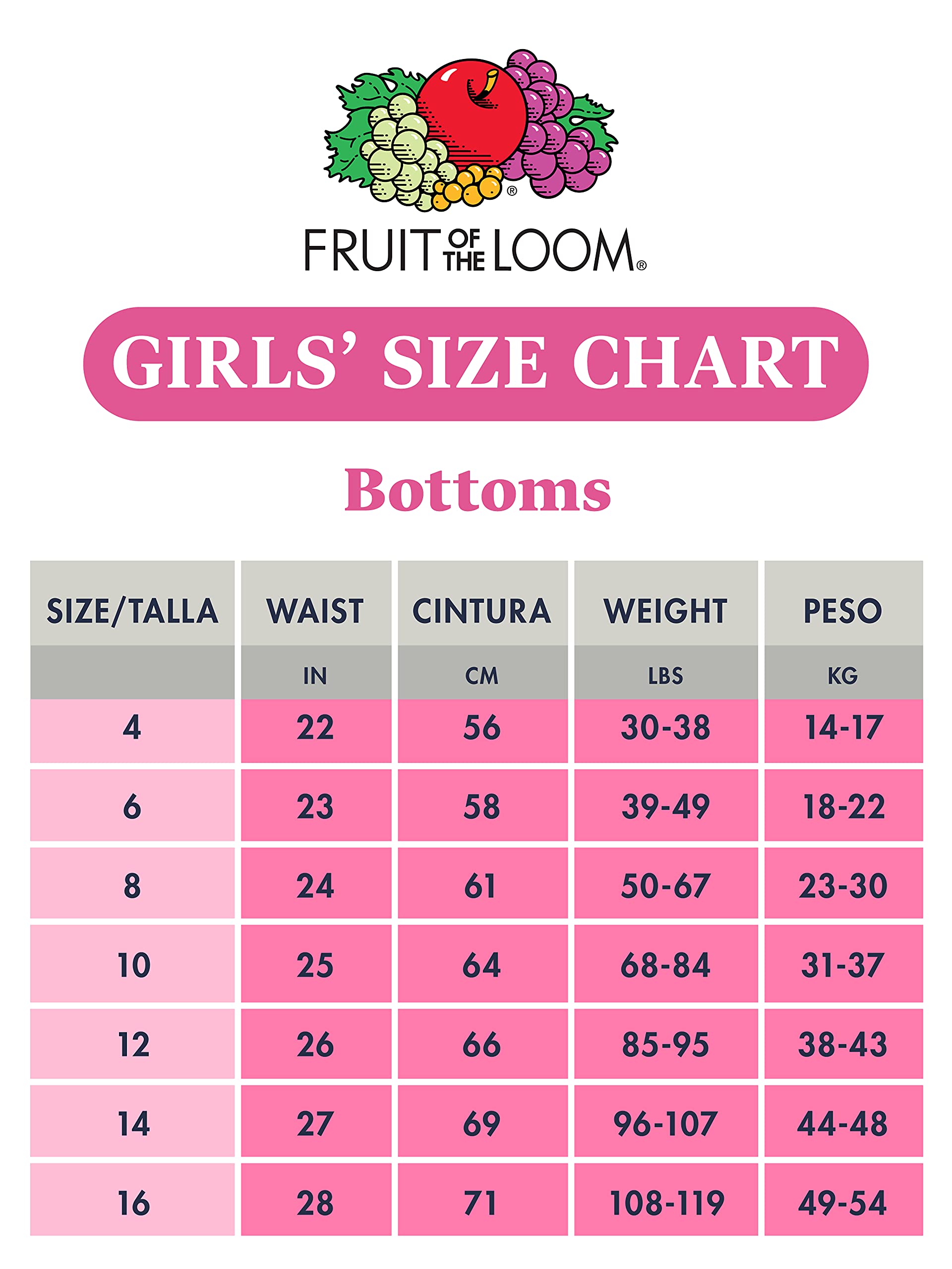 Fruit of the Loom Girls' 360 Stretch Modal Underwear