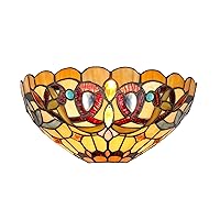 Chloe Lighting CH33353VR12-WS1 Tiffany Style Victorian 1-Light Wall Sconce, 12-Inch, Multicolored, 5.7 x 12.2 x 6