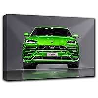 Lambo Urus Wall Art Decor Picture Painting Poster Print on Canvas Panels Pieces - Sport Car Theme Wall Decoration Set - Supercar Wall Picture for Showroom Office 11 by 16 in