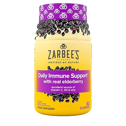 Zarbee's Adult Elderberry Immune Support Gummies, Berry 60ct