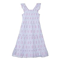 Hatley Girls' Wildflower Seersucker Smocked Dress (Toddler/Little Big Kid)