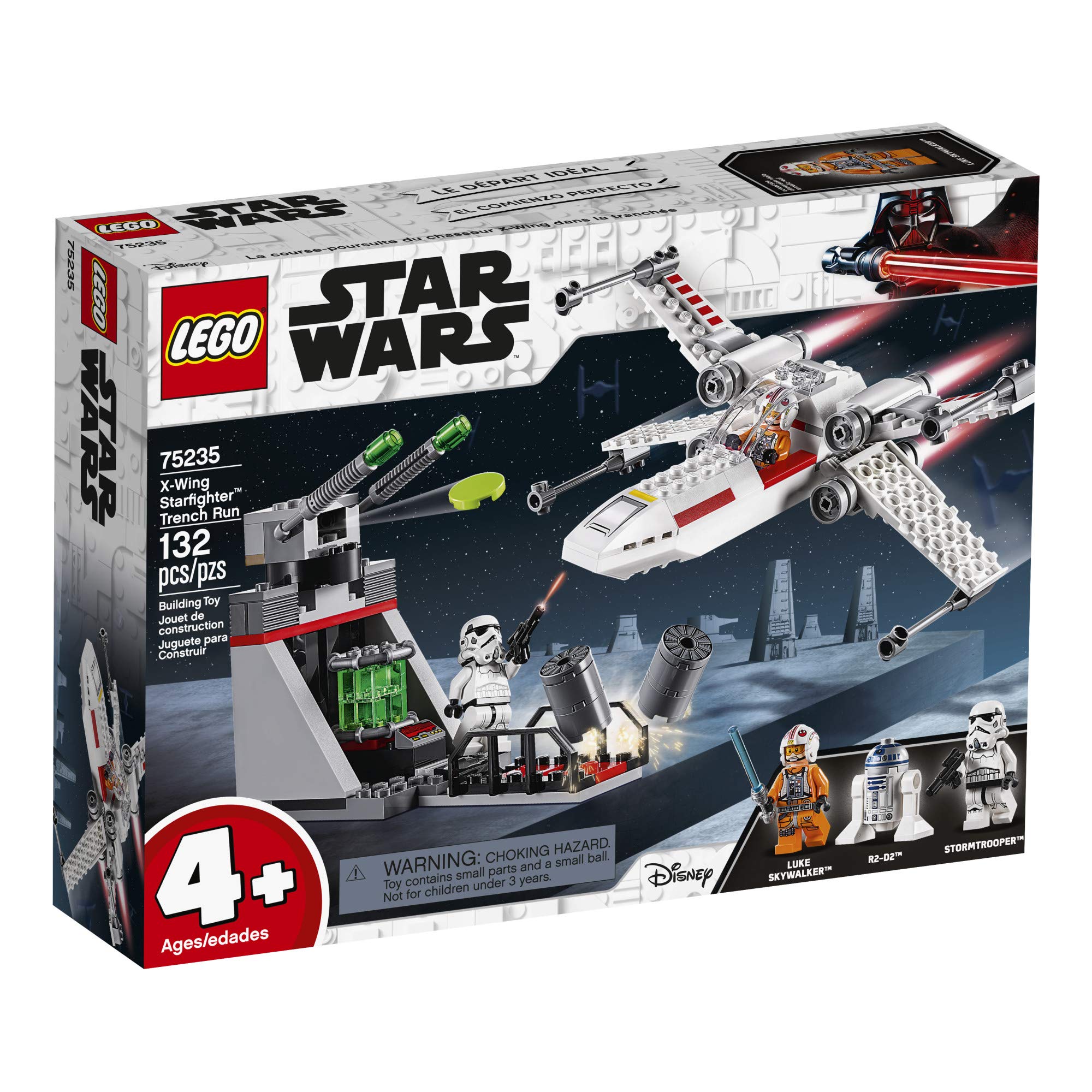 LEGO Star Wars X Wing Starfighter Trench Run 75235 4+ Building Kit (132 Pieces)