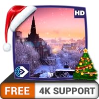 FREE Castle Snowfall HD - Enjoy the beautiful scenery on your HDR 4K TV, 8K TV and Fire Devices as a wallpaper, Decoration for Christmas Holidays, Theme for Mediation & Peace