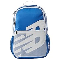 New Balance Laptop Backpack, Core Performance Travel Bag for Men and Women, Blue, One Size