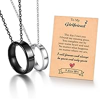 PPJew Couples Necklace,Matching Necklace Anniversary Engagement Wedding Valentine's Day Christmas Birthday Gifts