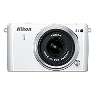 Nikon 1 S1 10.1 MP HD Digital Camera with 11-27.5mm 1 NIKKOR Lens (White)
