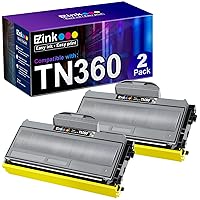 E-Z Ink(TM Compatible Toner Cartridge Replacement for Brother TN330 TN360 TN-330 TN-360 High Yield Compatible with DCP-7040 DCP-7030 MFC-7840W HL-2140 MFC-7340 MFC-7440N HL-2170W HL-2150N (2 Black)