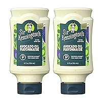 Sir Kensington's Mayonnaise Avocado Oil Mayo 2 Count Keto Diet & Paleo Diet Certified Gluten Free & Non-GMO Project Verified Condiment 12 oz