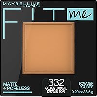 Fit Me Matte + Poreless Pressed Face Powder Makeup & Setting Powder, Golden Caramel, 1 Count