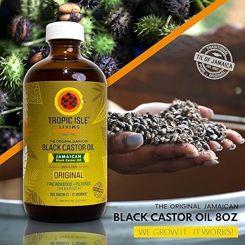 Tropic Isle Living Jamaican Black Castor Oil Glass Bottle (4 oz)