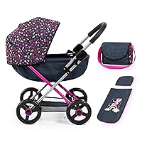 Bayer Design Dolls: Pram Cosy - Navy, Hot Pink, Fairy - Accessory for Dolls Up to 18