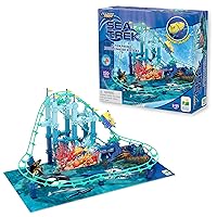 Techno Trax Sea Trek , Roller Coaster Building Kit, STEM Gift for Boys and Girls Age 8+, 150+ pc Set