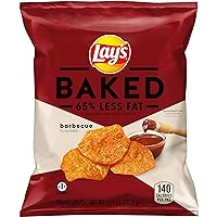 Baked, Lay's Barbecue Potato Crisps, 1.125 Ounce (Pack of 64)
