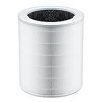 LEVOIT Core 600S-P Air Purifier 3-in-1 Replacement Filter, Supports HEPA Sleep Mode, Core600S-RF, 1 Pack, White