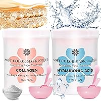 8.8oz Collagen Jelly Mask Powder and Hyaluronic Acid Jelly Mask Powder for Facial Professional, Smooths and Hydrating Skincare
