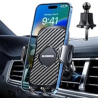 Cell Phone Holder Car【Upgraded Hook】 Phone Mount for Car, HandsFree Phone Stand for Car Air Vent, Car Vent Phone Mount Fit for Smartphone, iPhone 15/14 Pro Max, Phone Clamp Cradles Universal