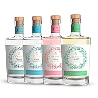 Ceder’s Non-Alcoholic Spirits Bundle | Gin Alternative | Expertly Distilled, Zero Alcohol | Wild, Crisp, Pink Rose, & Classic | 16.9 Fl Oz Each