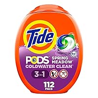 PODS Laundry Detergent Soap Pods, Spring Meadow Scent, 112 count