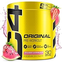 C4 Original Pre Workout Powder Strawberry Watermelon Ice Sugar Free Preworkout Energy for Men & Women 150mg Caffeine + Beta Alanine + Creatine - 30 Servings (Packaging May Vary)