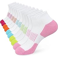 Women Ladies White Black Trainer Running Socks Anti Blister Ankle Sports Walking Support Socks for Womens Size 4-7 Multipack Low Cut Thick Cushioned Thermal Colourful Cotton Socks 5 Pairs