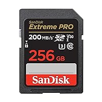 SanDisk 256GB Extreme PRO SDXC UHS-I Memory Card - C10, U3, V30, 4K UHD, SD Card - SDSDXXD-256G-GN4IN