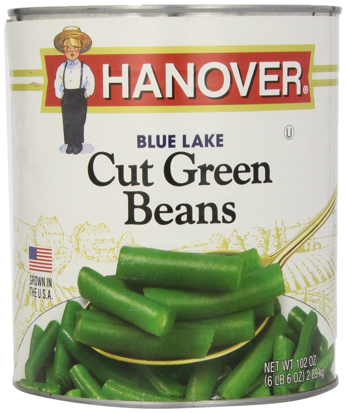 Hanovers Blue Lake Cut Green Beans, 102 Ounce