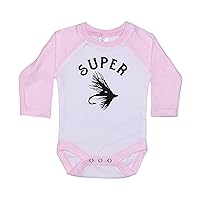 Fishing Raglan Onesie/Super Fly/Unisex Baby Onesie/Newborn Fly Fishing Outfit