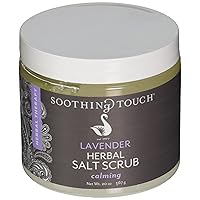Soothing Touch Herbal Salt Scrub, Lavender - 20 Oz