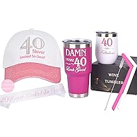 40th Birthday Gifts for Women,40th Birthday Party Supplier,40th Birthday Decoration for Women,40th Birthday Party Supplies Gifts and Decorations,40th Birthday Presents for Friends, Sister, Her