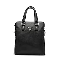 Men’s genuine leather business laptop handbag shoulder briefcase messenger cross-body bags